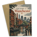 Herzliche Grußkarte aus Manchester für Urlaubsgrüße mit Kanal