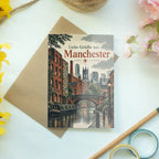 Herzliche Grußkarte aus Manchester für Urlaubsgrüße mit Kanal|p:2023463|h:741e6fd3861e341a82df96750cb42d40