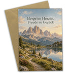 Herzliche Dolomitenkarte für Wanderfreunde mit Alpensee|p:2023466|h:c992bbd9e2cd329a3f5c633a453bacaf