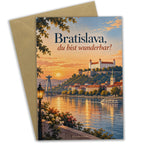 Herzliche Bratislava Grußkarte für Liebhaber mit Burgblick|p:2023467|h:cf2aac13f07e4524e3b094c3b5cf3cfb