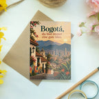 Elegante Bogotá Reisegrüße mit Skyline zur goldenen Stunde|p:2023481|h:ce50376c3a51c9db800807e362f02fa3