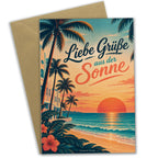 Sommerliche Grußkarte Miami mit Palmen am Meer|p:2023488|h:936a90fbe2f2da5020c262ceccf284f1
