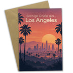 Sonnige Grußkarte für Urlaub aus Los Angeles mit Palmen|p:2023490|h:be5c4776ac22ddac10fe2991d4f39d08