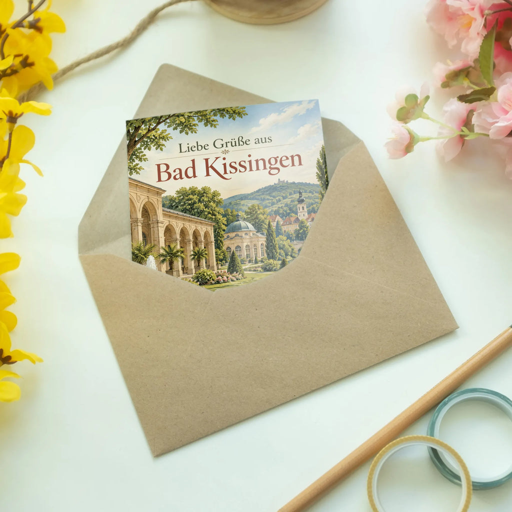 Herzliche Grußkarte für Urlaubsgrüße aus Bad Kissingen|p:2023497|h:412bee9f8f03ea09cabd53a859a1eae9