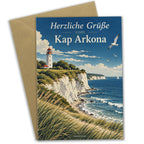 Herzliche Sommergrußkarte vom Kap Arkona mit Leuchtturm|p:2023501|h:ec1cb70f3139863baa0622f9f7541745