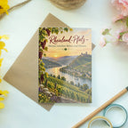 Herzliche Grußkarte für Rheinland-Pfalz Liebhaber mit Weinbergen|p:2023502|h:a5a0e5151f79b98977e7fecb5188d4c1