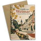 Elegante Grußkarte aus Weimar mit historischer Altstadt|p:2023505|h:73161c6f4e6abb338821332df6e72845