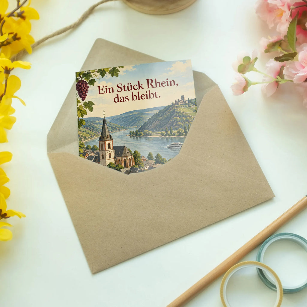 Nostalgische Grußkarte aus Bacharach mit Fachwerkhäusern am Rhein|p:2023509|h:5c2533d0d1a5058f780b993cfe7e0cc2