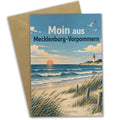 Herzliche Grußkarte aus Mecklenburg-Vorpommern mit Leuchtturm