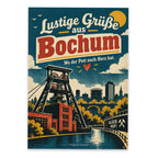 Lustige Grüße aus Bochum Postkarte mit Förderturm|p:2023543|h:3e20cf18b48939b304e946d79aa9a0f5