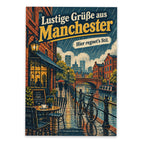 Lustige Grüße aus Manchester Postkarte mit Regenschirm|p:2023545|h:3a8951bb8de862e8f9c89e66bafccc68