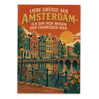 Lustige Grüße aus Amsterdam Postkarte mit Kanalhäusern|p:2023560|h:538311b9d40eb93bfd48860fc2c75a1f