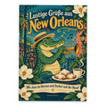 Lustige Grüße aus New Orleans Postkarte mit Alligator