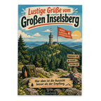 Lustige Grüße vom Großen Inselsberg Postkarte für Wanderer|p:2023610|h:3beec89dc691032033e64836c90977ba
