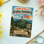 Lustige Grüße vom Großen Inselsberg Postkarte für Wanderer|p:2023610|h:271c4a2397a56aa86964354079cf621e