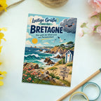 Lustige Grüße aus der Bretagne Postkarte mit Regenwolke|p:2023620|h:b7955f0854dd381f84f801c6b058afc9
