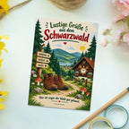 Lustige Grüße aus dem Schwarzwald Postkarte für Wanderfreunde|p:2023673|h:72a3969dbf648ae7e003b887add7722e