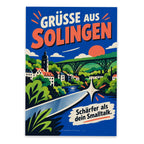 Lustige Grüße aus Solingen Postkarte mit frechem Spruch|p:2023727|h:299440a3ed0fcc6d1d964df7956b233c