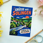 Lustige Grüße aus Solingen Postkarte mit frechem Spruch|p:2023727|h:c27878cb5d17e0aea4a7b113c7014f34