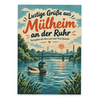 Lustige Postkarte Grüße aus Mülheim an der Ruhr mit Ente|p:2023733|h:41f9c6fc710cee3d50a7fc256e79de14