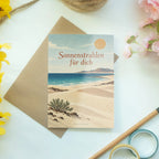 Elegante Fuerteventura Sommergrußkarte mit Sanddünen|p:2023752|h:66a33e28b888693cf2c12df088e5c38f