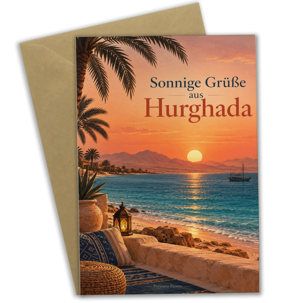 Sonnige Hurghada Grußkarte mit Palmen am Roten Meer|p:2023754|h:0d6ea085e222d4da819a01a3494794d8