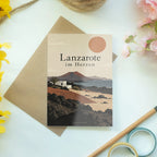 Elegante Lanzarote Karte für Inselfans mit Vulkanlandschaft|p:2023764|h:2a9baa22c99e491d7549994b85893be7