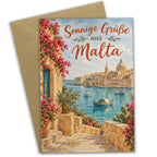 Sonnige Grußkarte aus Malta für Sommergrüße|p:2023765|h:c3a40a06510702ee9c4ac421ec71fb34