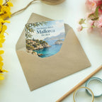 Herzliche Mallorca Grußkarte für Sommergrüße mit Bucht|p:2023772|h:58d3f1dd7958c4319de15a319ea85875