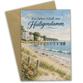 Herzliche Grußkarte aus Heiligendamm mit Seebrücke