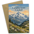 Fröhliche Großglockner Grußkarte für Bergfreunde