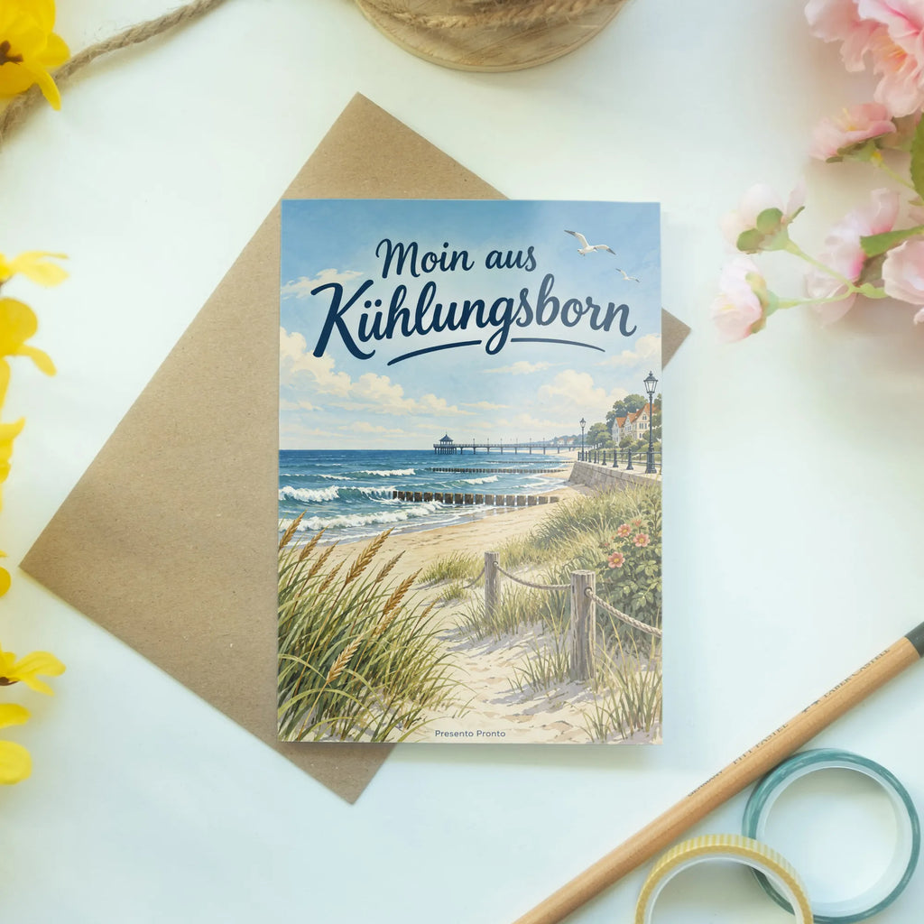 Herzliche Sommergrußkarte aus Kühlungsborn mit Pier|p:2023788|h:b019b8bbc15968e6dc27ceaf5640f98d