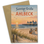 Sonnige Sommerkarte aus Ahlbeck mit Seebrücke|p:2023789|h:24e4654f526ce6a89c5e3e06b873def6