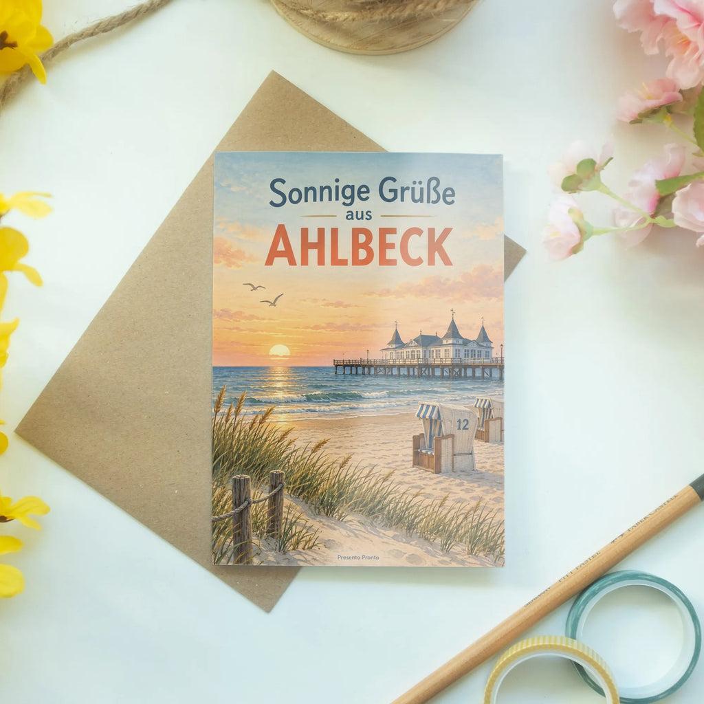 Sonnige Sommerkarte aus Ahlbeck mit Seebrücke|p:2023789|h:9f1c97e8b5fbff378d7875dad783071b