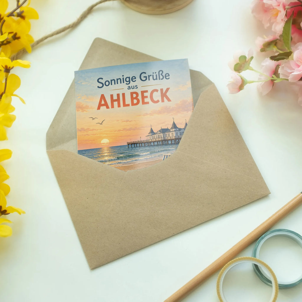 Sonnige Sommerkarte aus Ahlbeck mit Seebrücke|p:2023789|h:a86c381ca0adb02a1966c4f24016ba76