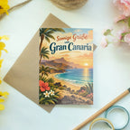 Sonnige Sommergrußkarte Gran Canaria mit Palmen|p:2023793|h:9c0e4301d78ffcb6335321ec6bc4a969