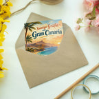 Sonnige Sommergrußkarte Gran Canaria mit Palmen|p:2023793|h:1bab67bc6fec9405bd9684862676e238