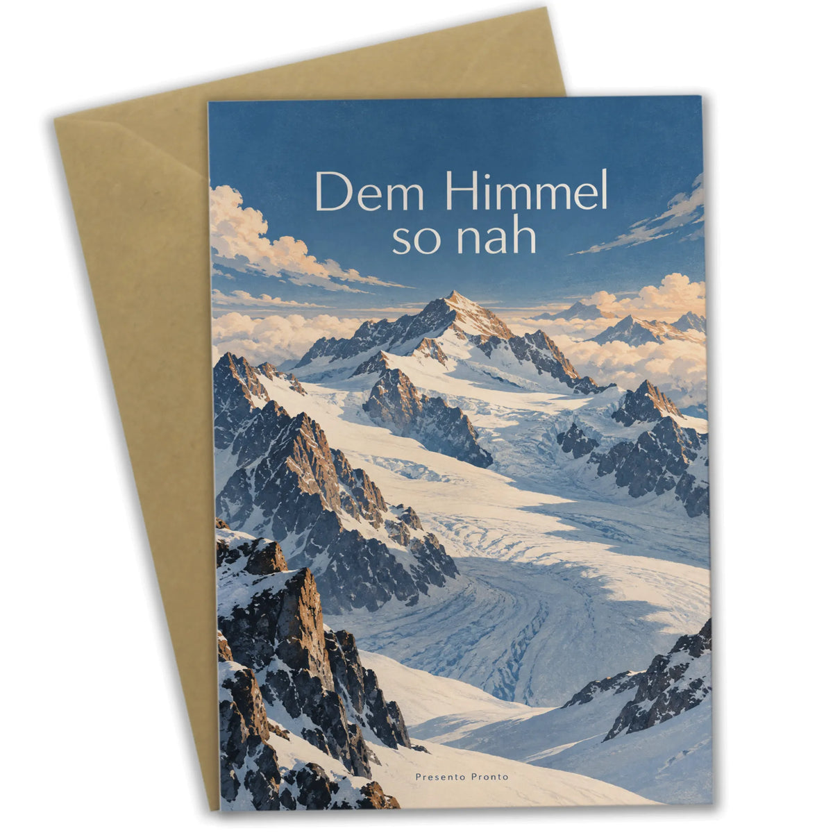 Eindrucksvolle Jungfraujoch Karte für Bergliebhaber mit Schneegipfel