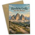Herzliche Grußkarte Drei Zinnen für Bergliebhaber