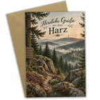 Herzliche Grußkarte aus dem Harz mit Fachwerkhaus|p:2023810|h:6d6786df198d123d593e089a8acc4db1