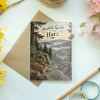 Herzliche Grußkarte aus dem Harz mit Fachwerkhaus|p:2023810|h:9d0fe05797029e9926a85c130fd463de