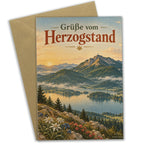 Nostalgische Grußkarte vom Herzogstand mit Kochelsee|p:2023834|h:cccc0554131d5b0f1573e37cd4e7b058
