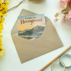 Nostalgische Grußkarte vom Herzogstand mit Kochelsee|p:2023834|h:8b7c1f9e5921b720d47b4794fe721436