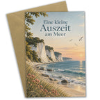 Romantische Rügen Grußkarte für Sommergrüße mit Kreideklippen|p:2023847|h:3c5db8d39fba2852eddb4c2aaa189436