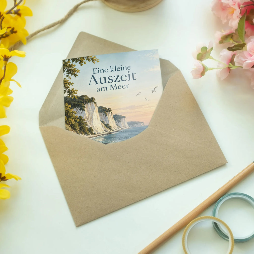 Romantische Rügen Grußkarte für Sommergrüße mit Kreideklippen|p:2023847|h:5fe77d875c3e1afb781f58642c4f075b