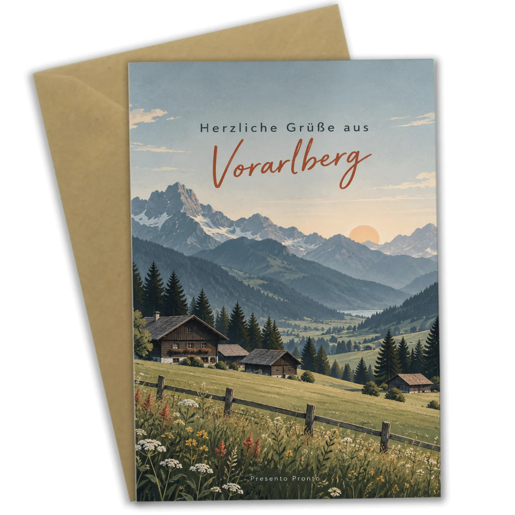 Herzliche Grußkarte aus Vorarlberg mit Berglandschaft|p:2023848|h:3d8f17dfa2cfa32a2bb9ea3fb9f0eb2d