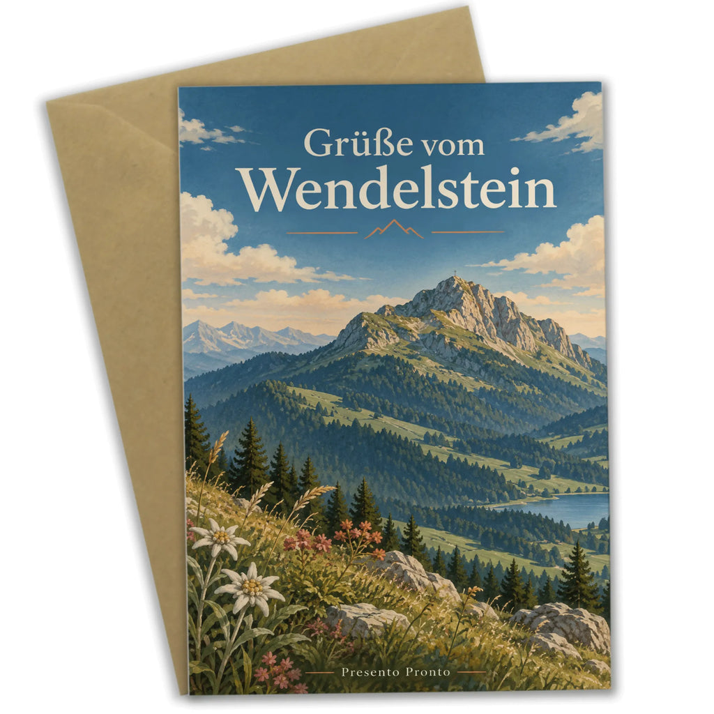 Herzliche Urlaubsgrüße vom Wendelstein mit Wildblumen|p:2023850|h:f1b87c81c1946177865858593e3d1911