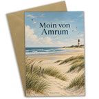 Nostalgische Sommergrußkarte von Amrum mit Dünenstrand|p:2023852|h:6088a5f3dd57457b3a9181313c8bd367