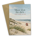 Elegante Sylt Grußkarte mit Strandkorb für Urlaubsgrüße|p:2023858|h:23a5126a66340b37aa005cd68e489532