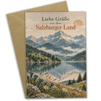 Herzliche Grußkarte aus dem Salzburger Land mit Bergsee|p:2023859|h:62296c1a540400c98a5296c78c58e157